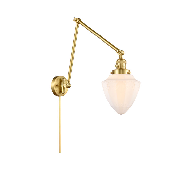 Everly Quinn Steel Swing Arm Sconce | Wayfair