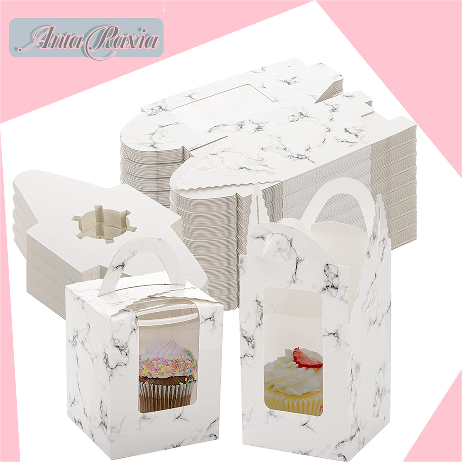 Anta Raxia 100 Pack Individual Cupcakes Boxes Wayfair