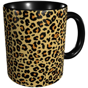 Wildside Leopard Animal Print Cup Coffee Tea Travel Mug 