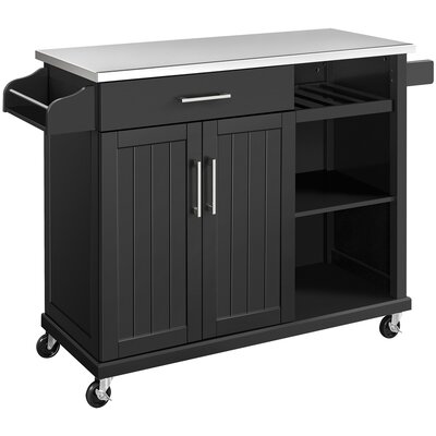 Sand & Stable Freya Metal Kitchen Island & Reviews | Wayfair