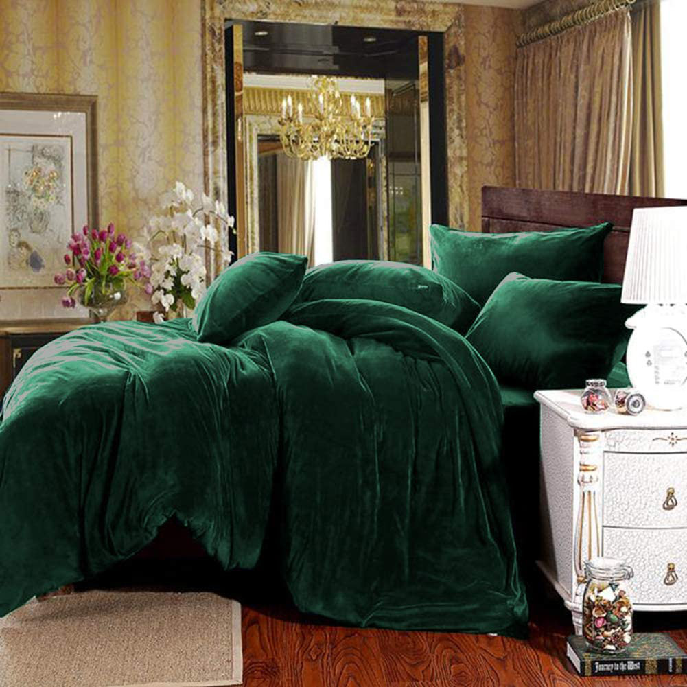 Mercer41 Angelenia Velvet Flannel Duvet Cover Set & Reviews Wayfair