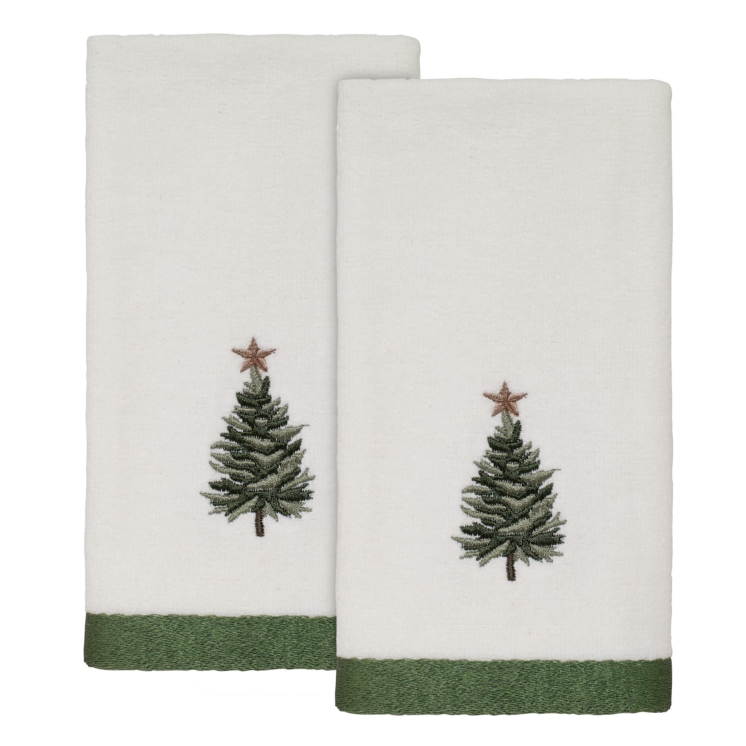 The Holiday Aisle® Bibbins 2 Piece 100 Cotton Fingertip Towel Set