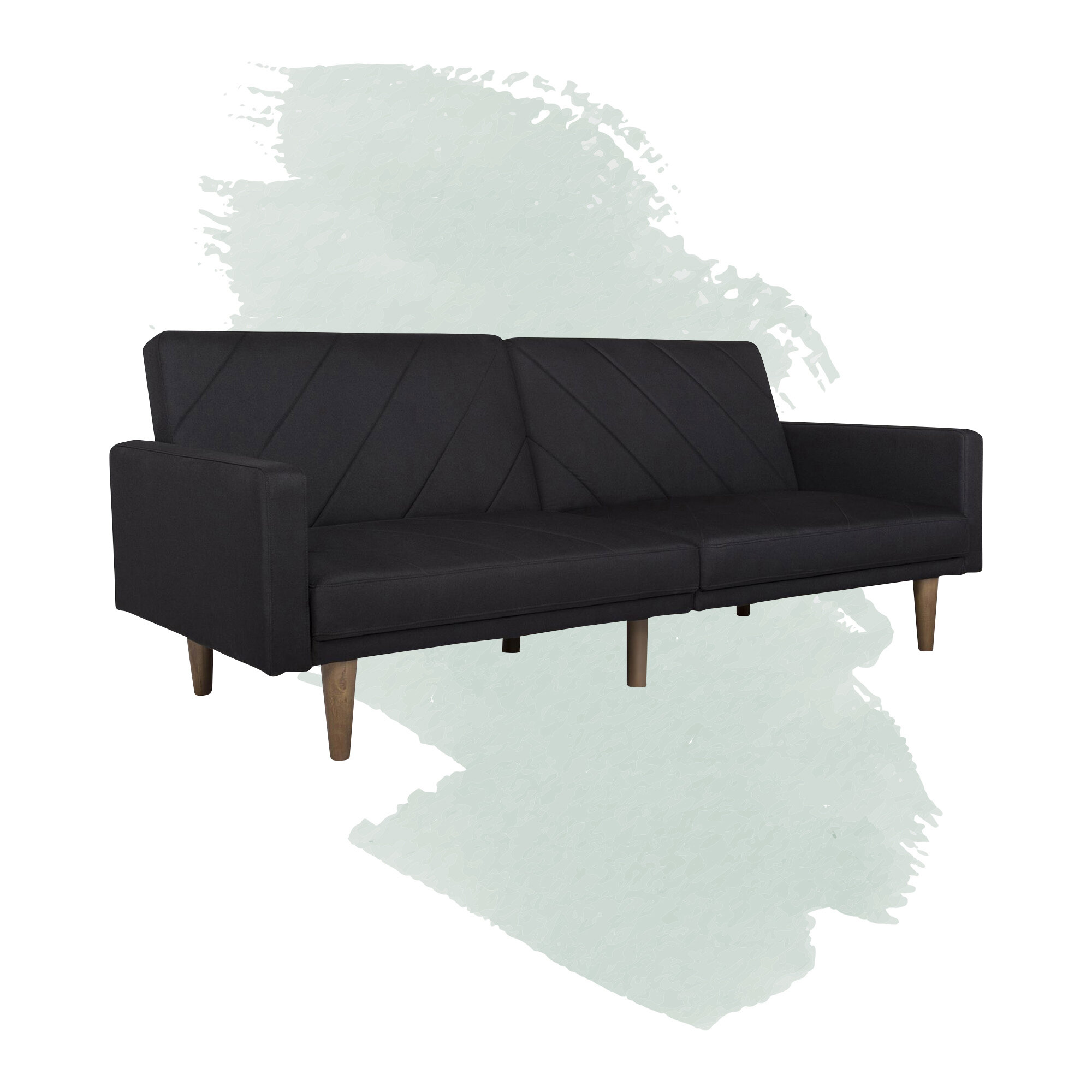 Futon Sofa Couch Bed Full Frame Modern Mattress Lounger Kebo 69x32x29 