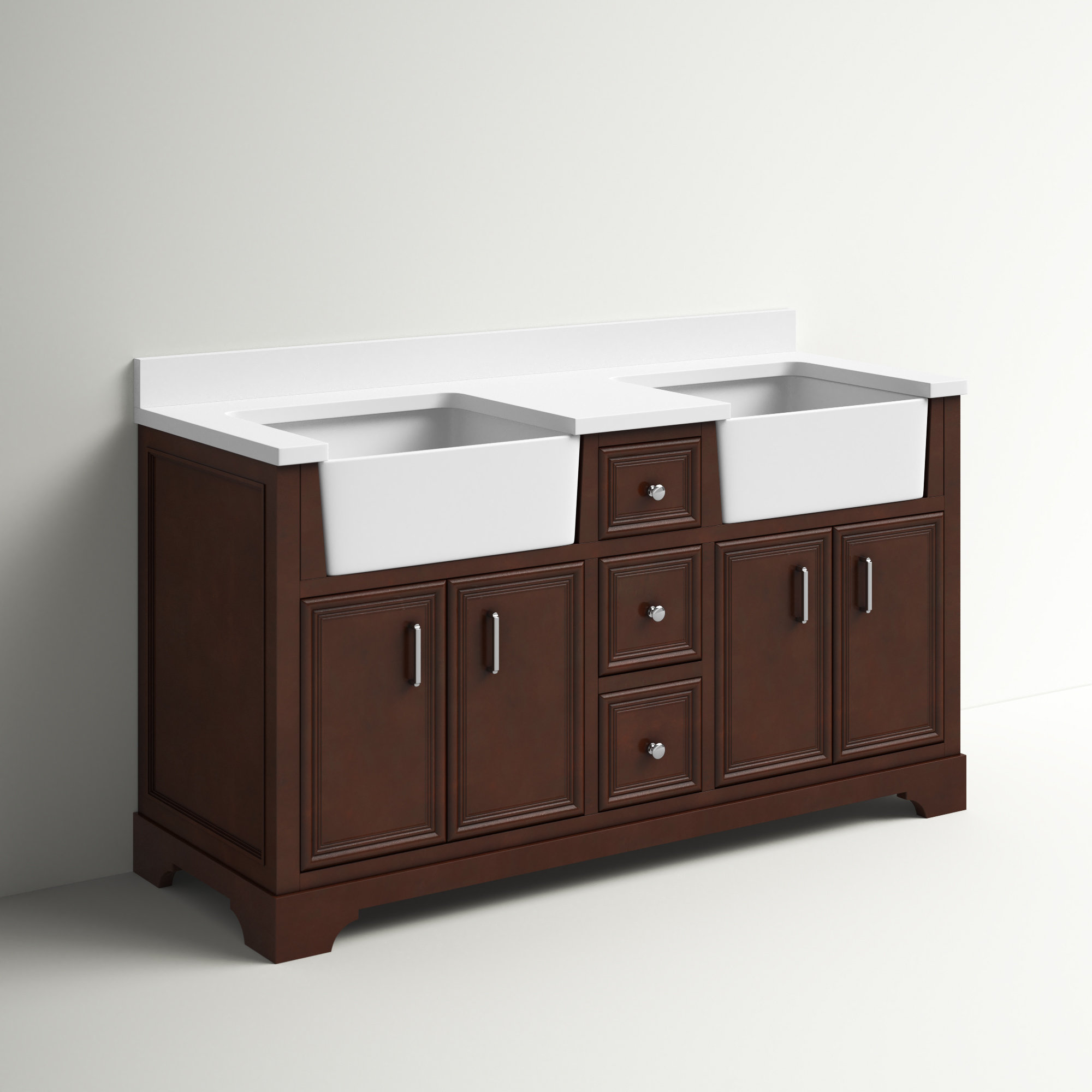 Sand & Stable Emiliano 60" Double Bathroom Vanity Set & Reviews Wayfair