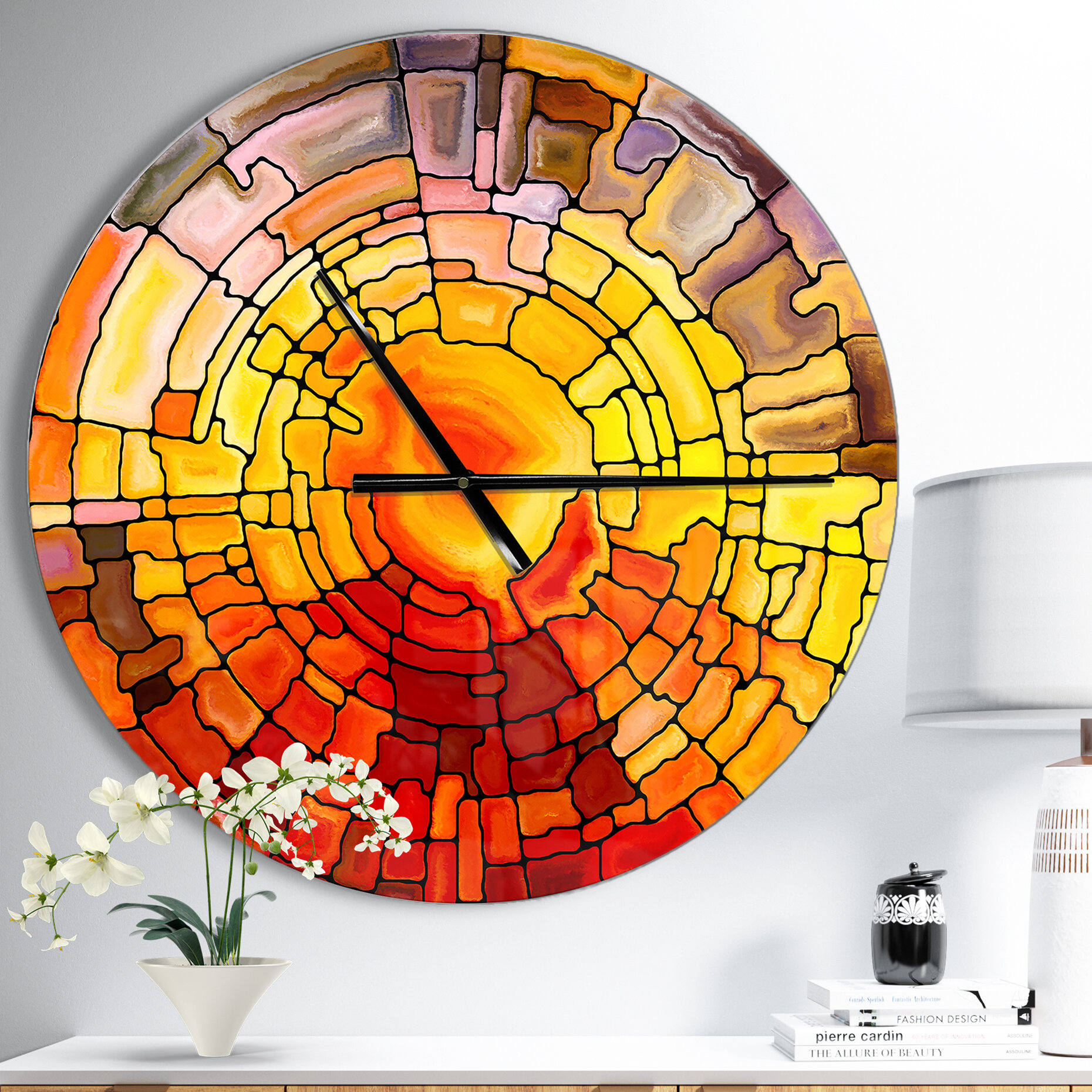 Blijven Blind ozon Bless international Return of Stained Glass - Modern wall clock & Reviews |  Wayfair