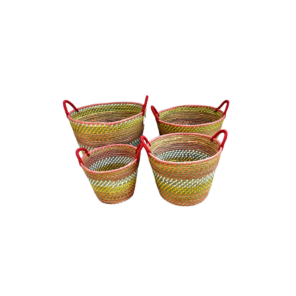 Bay Isle Home Round 4 Piece Wicker Basket Set Wayfair