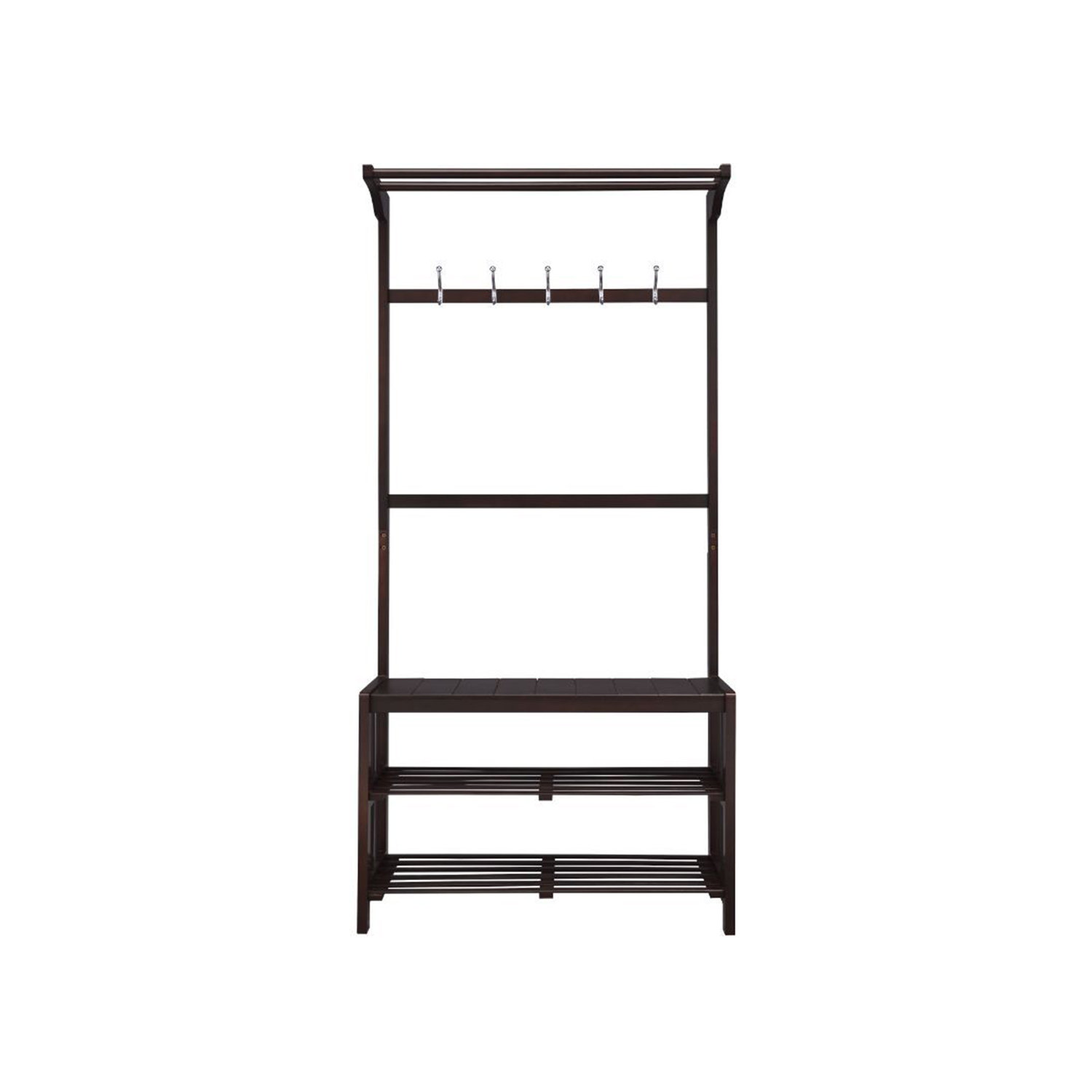 Latitude Run® 32'' Wide Hall Tree with Bench and Shoe Storage Wayfair