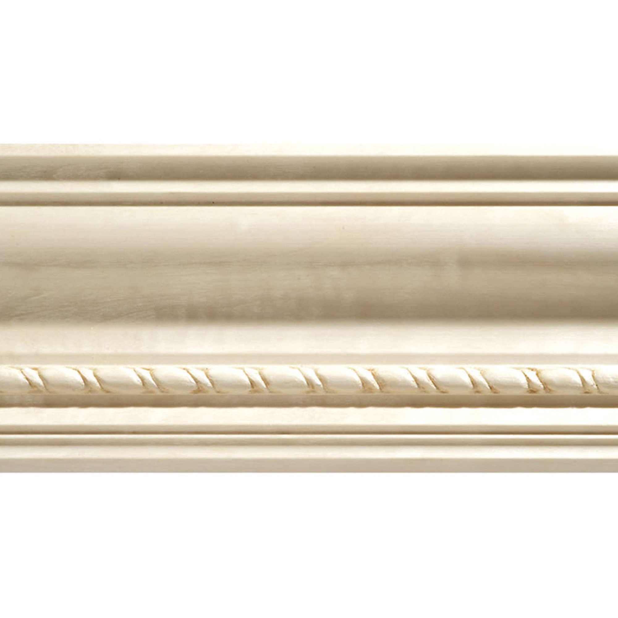 Ornamental Mouldings Hardwood Embossed Rope Moulding 3.75