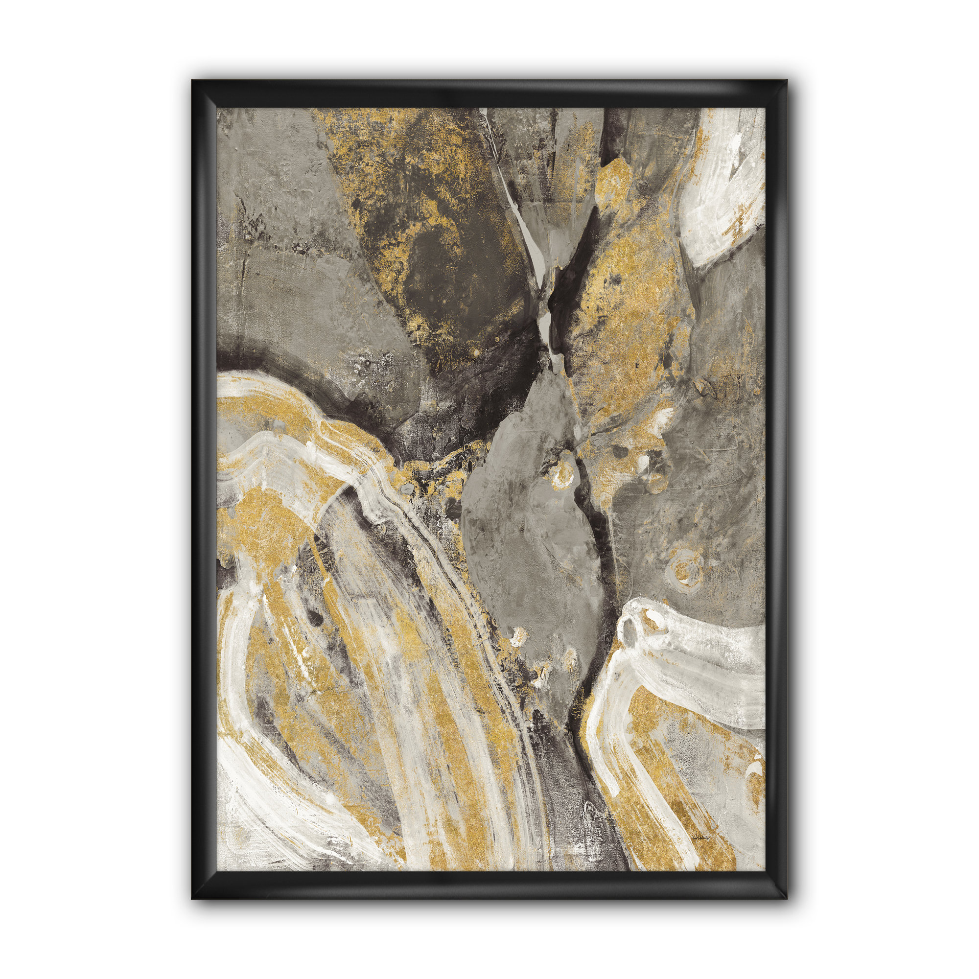 East Urban Home Glam Phoenix Neutral - Picture Frame Print on Canvas |  Wayfair