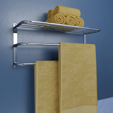 White Pull-Out And Swivel Towel Rack | escapeauthority.com