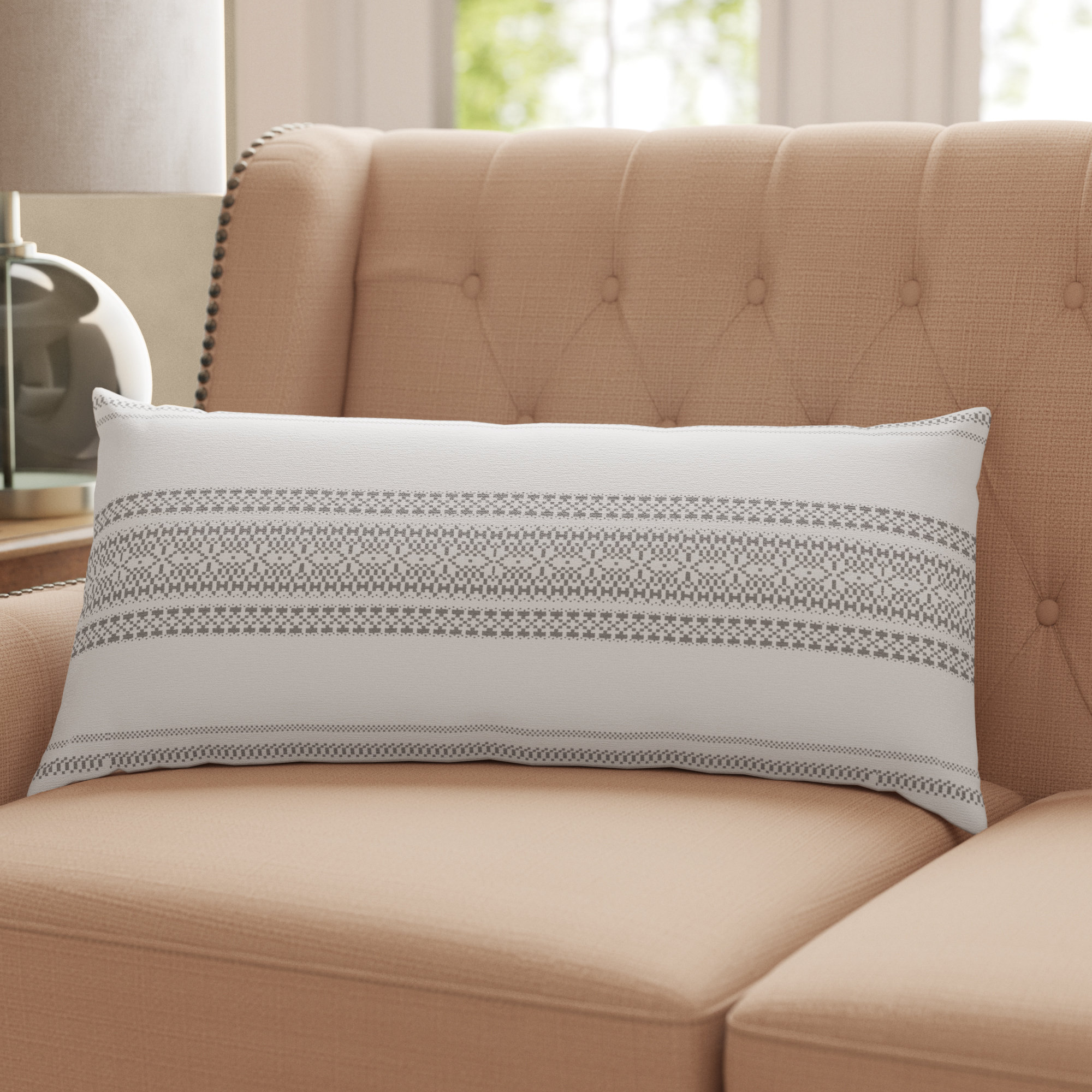 Steelside™ Avani Rectangular Cotton Pillow Cover & Insert & Reviews