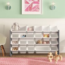 2/3 Layer Toddler's Toy Storage Organizer Shelves With 6/9 Plastic Shelf Drawer 