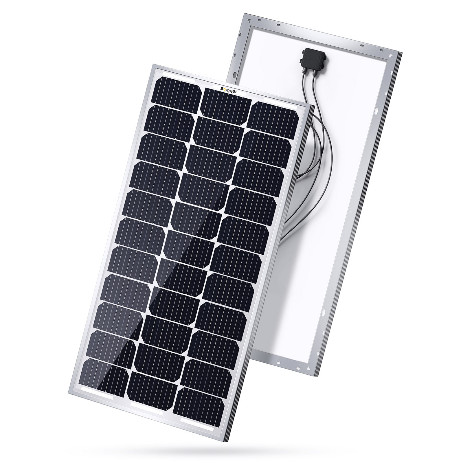 BougeRV 9BB 100 Watts Mono Solar Panel Wayfair