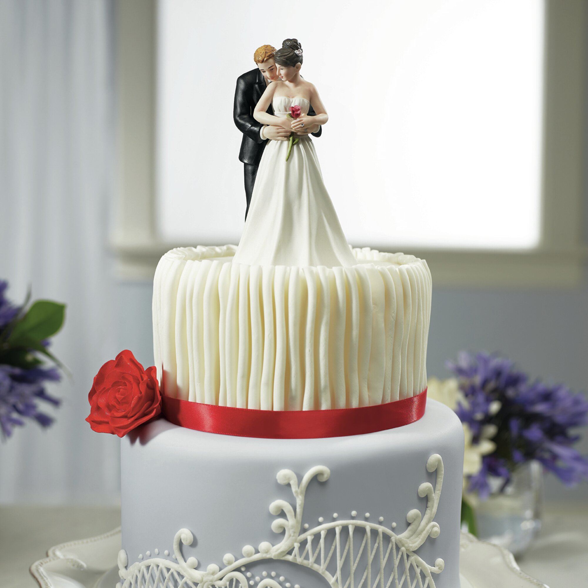 Elegant Bride And Groom Design Cake Topper 