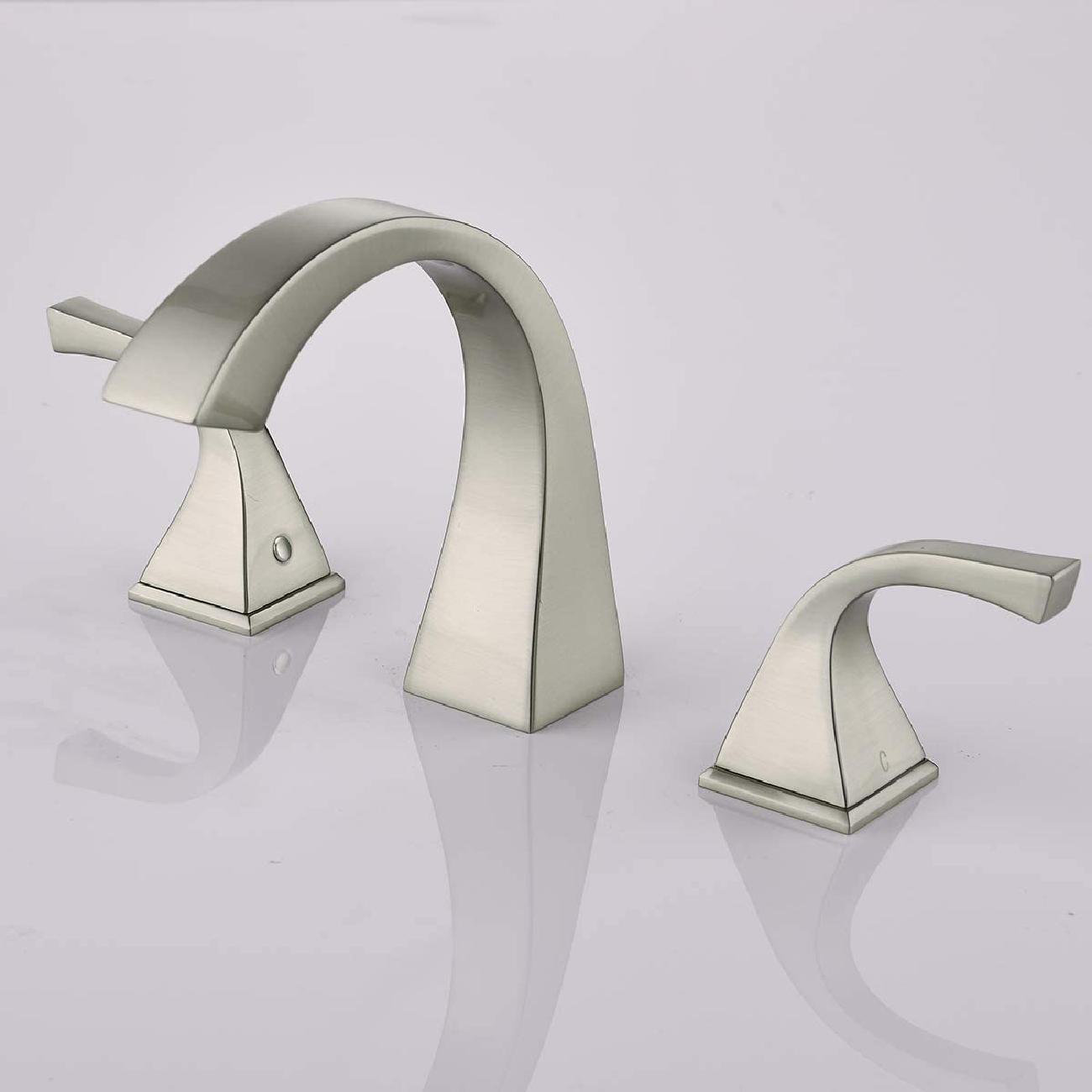 GupudaoCo Widespread Bathroom Faucet with Drain Assembly Wayfair
