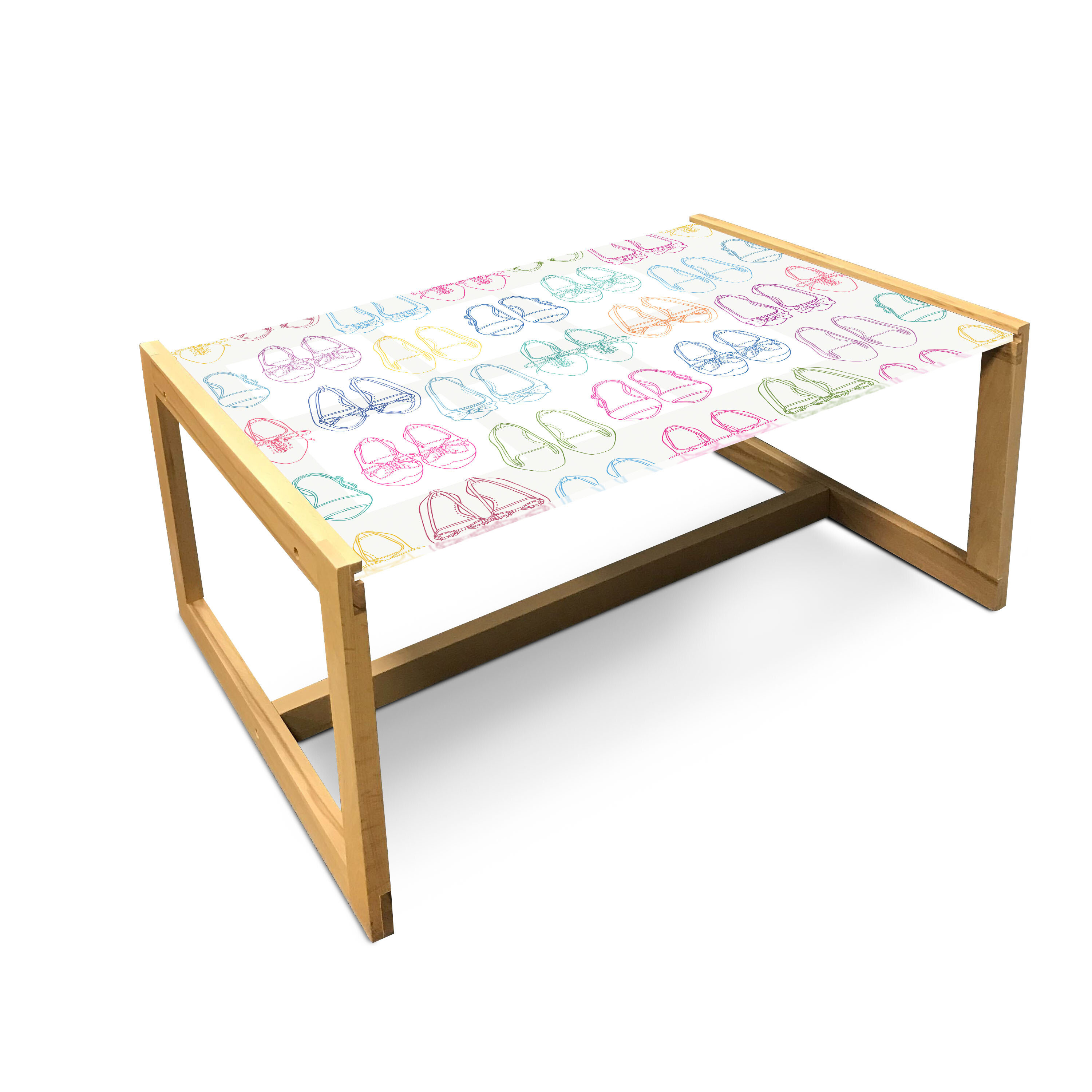 East Urban Home Fashion Coffee Table, Rhythmic Shoelaces Ballerina