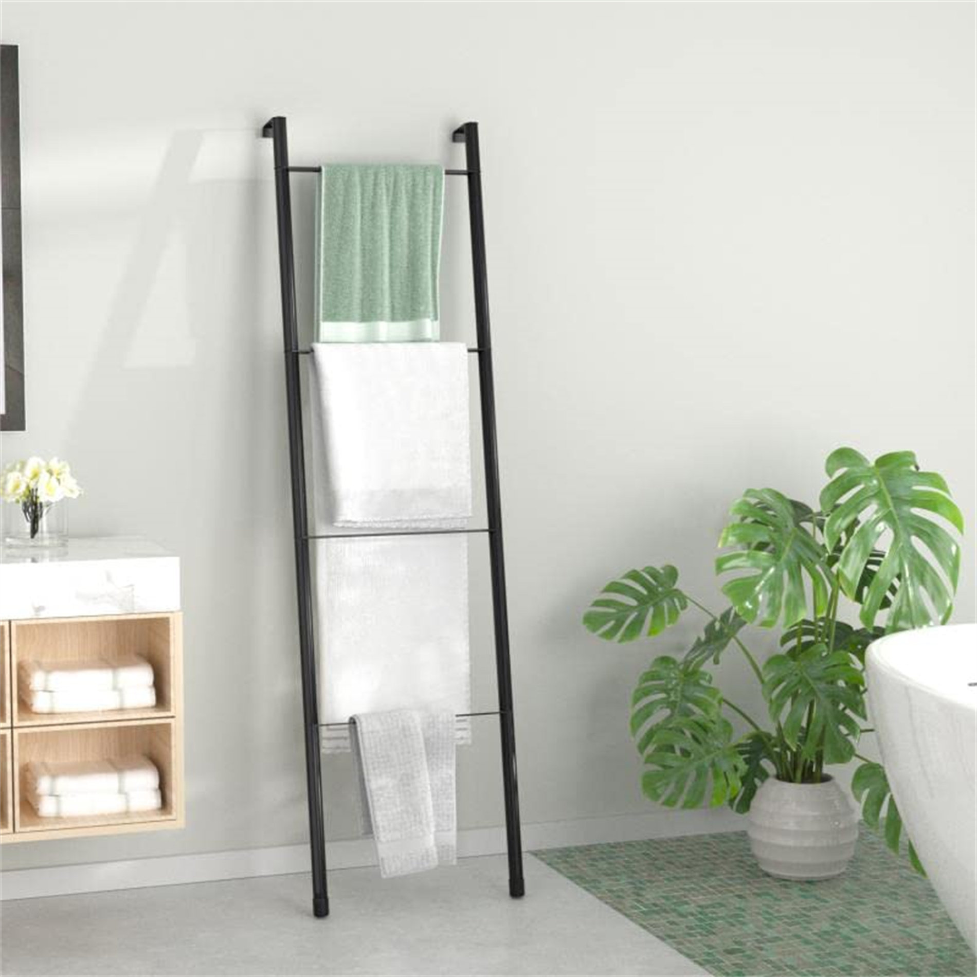 Latitude Run® 66.93'' Tall Blanket Ladder Wayfair