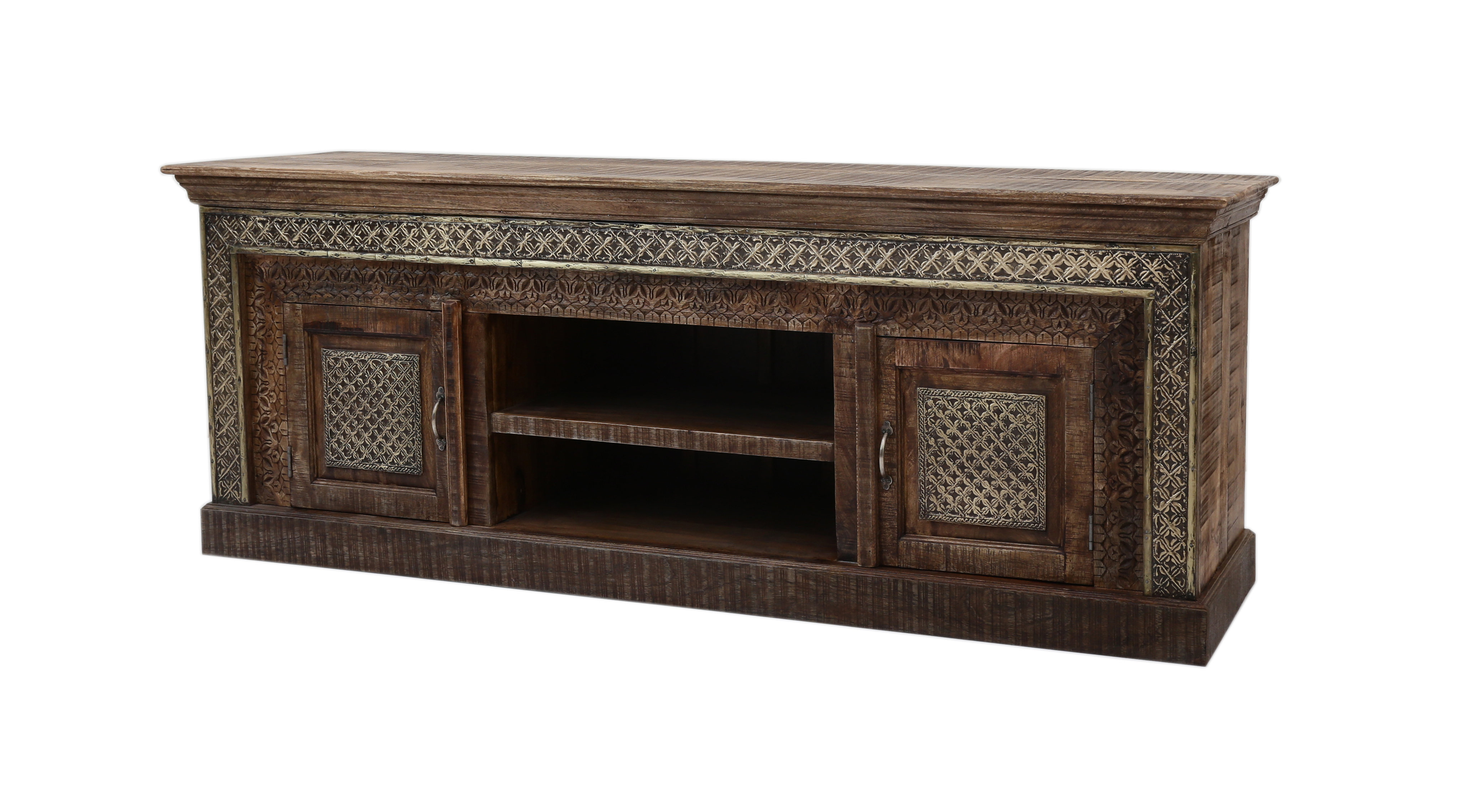 Bloomsbury Market Darvin Solid Wood TV Stand for TVs up to 78