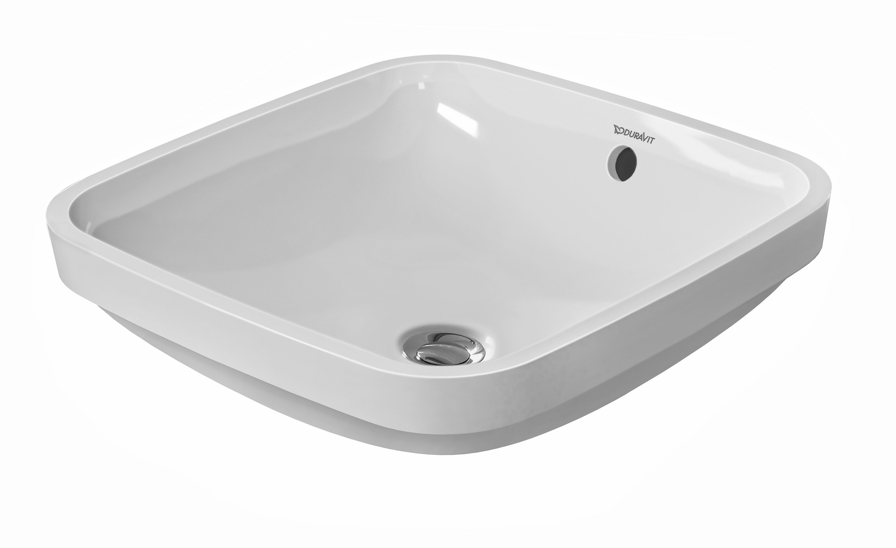 Duravit DuraStyle White Ceramic Square Undermount Bathroom Sink with ...