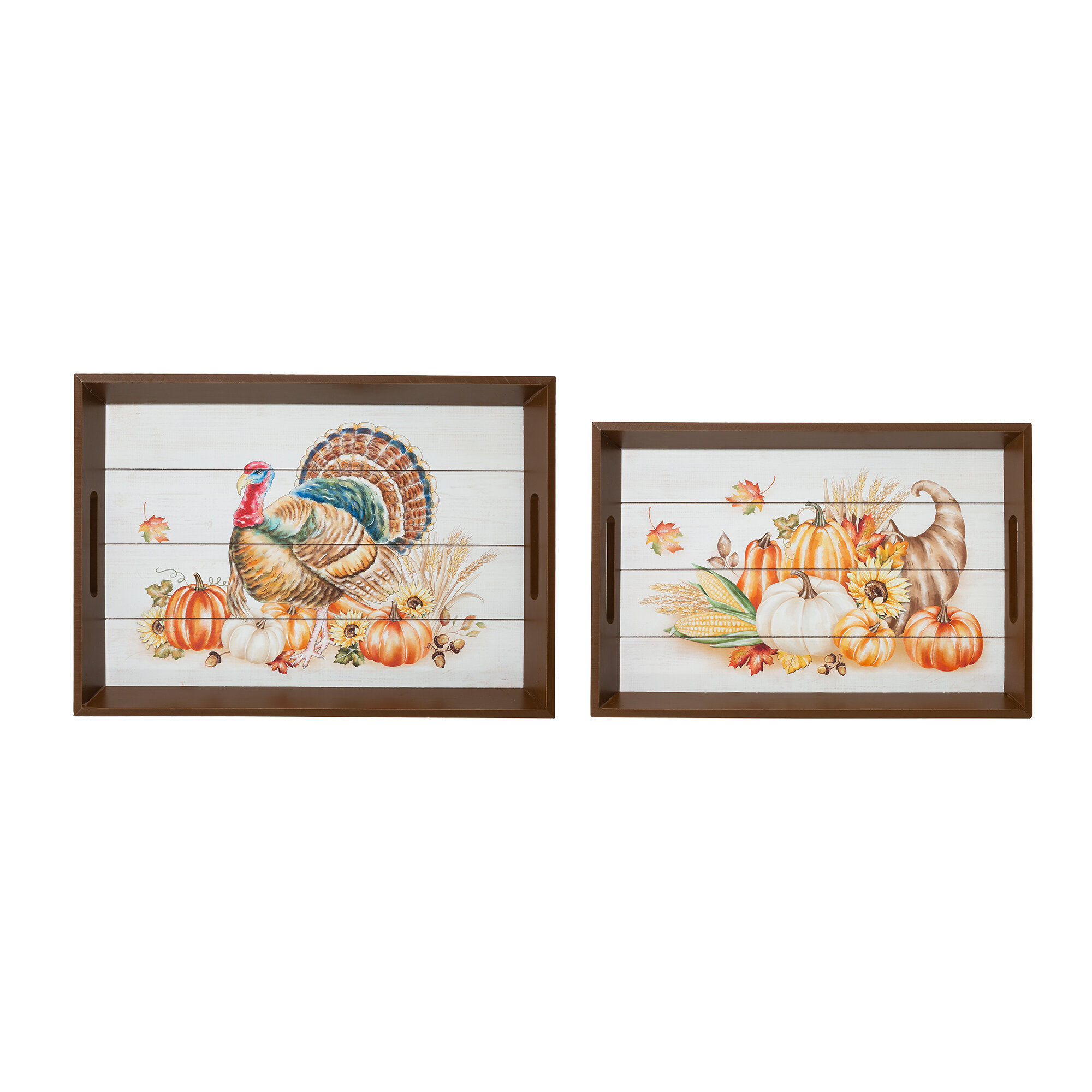 The Holiday Aisle® Viewcrest Tray - Set of 2 | Wayfair