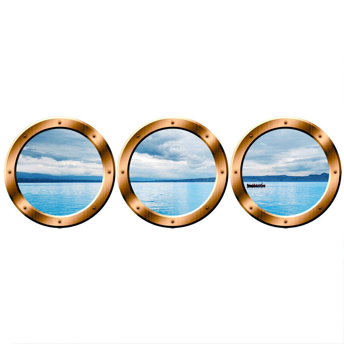East Urban Home Ocean View Porthole Wall Decal Wayfair
