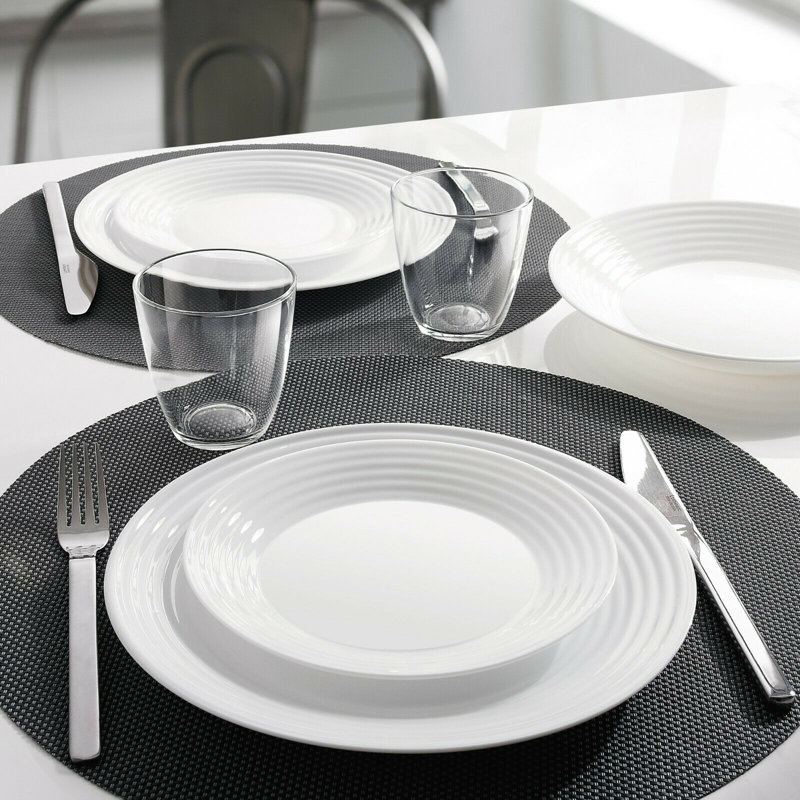 Luminarc Harena Tempered Glass Dinnerware - Set of 18 & Reviews ...