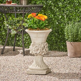 Botanico Garden Urn Planter with Pedestal Orlandi Statuary-Two Piece Set 