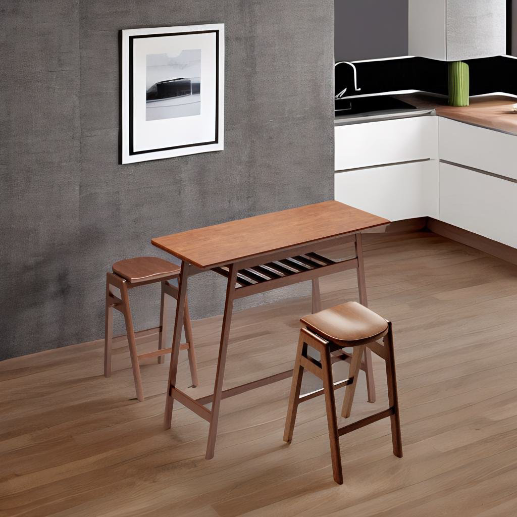 Corrigan Studio® Retro Bar Table Set For Home Bar Small Space Wayfair