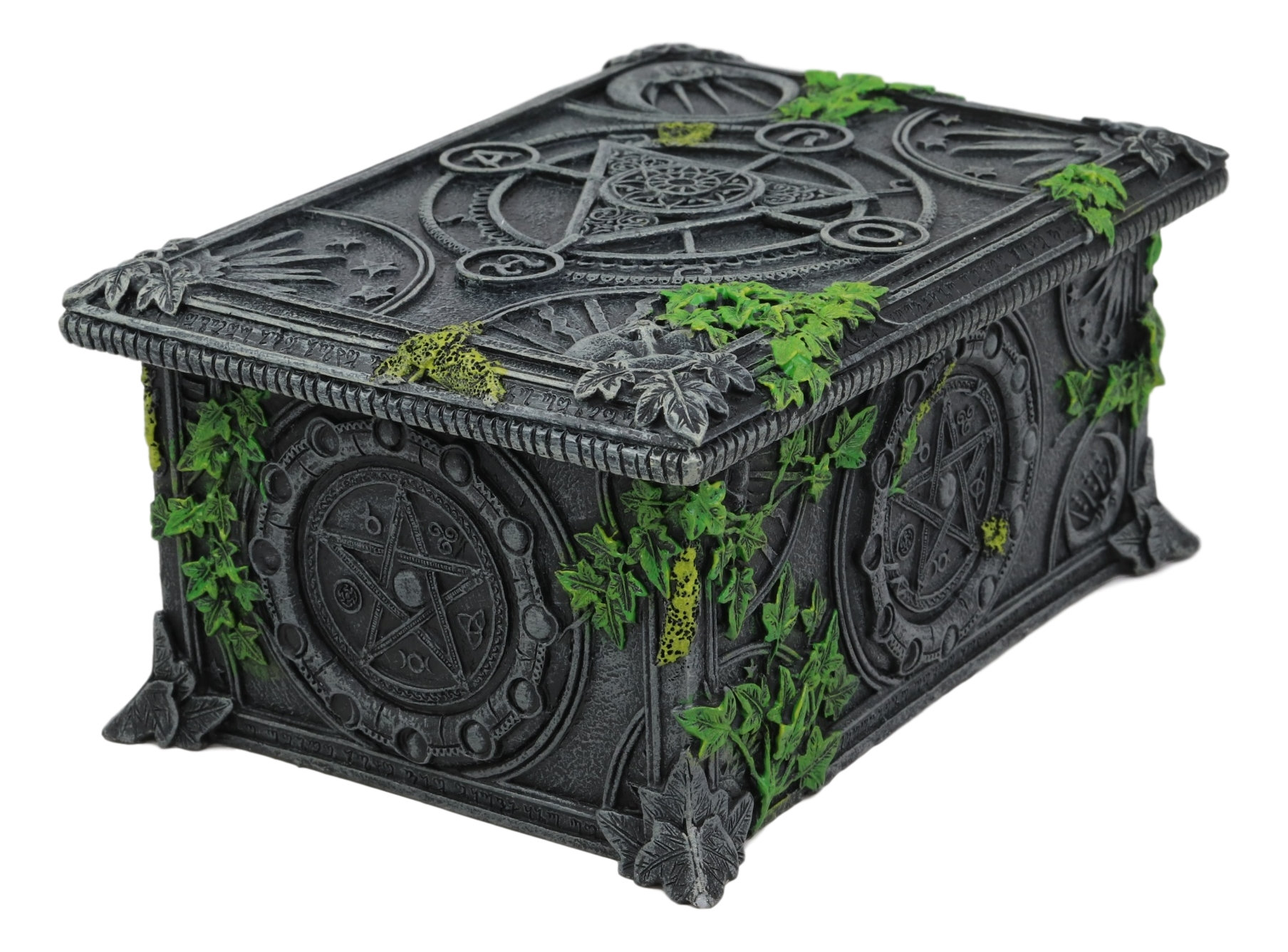 World Menagerie Celestial Lunar Moon Astrology Pentagram Tarot Card Deck  Holder Jewelry Box | Wayfair