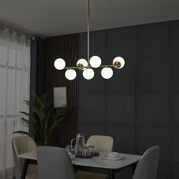 Modern Creative Glass Ball Chandeliers Ceiling Lamp Living Room Pendant Lights 
