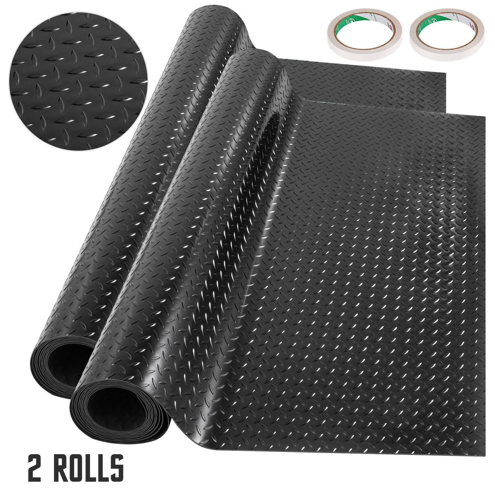 VEVOR Universal Garage Flooring Mat in Black & Reviews Wayfair