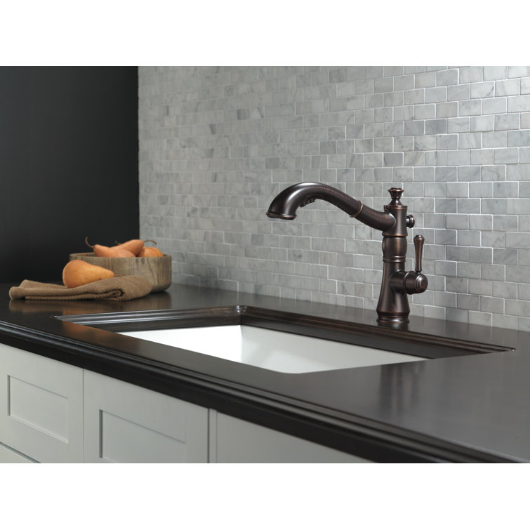 Cassidy™ Pull Out Single Handle Kitchen Faucet with Diamond Seal Technology  and Side Spray