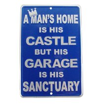 Warning Retired Embossed Tin Funny Sign US Made Novelty Garage Home Wall Decor 