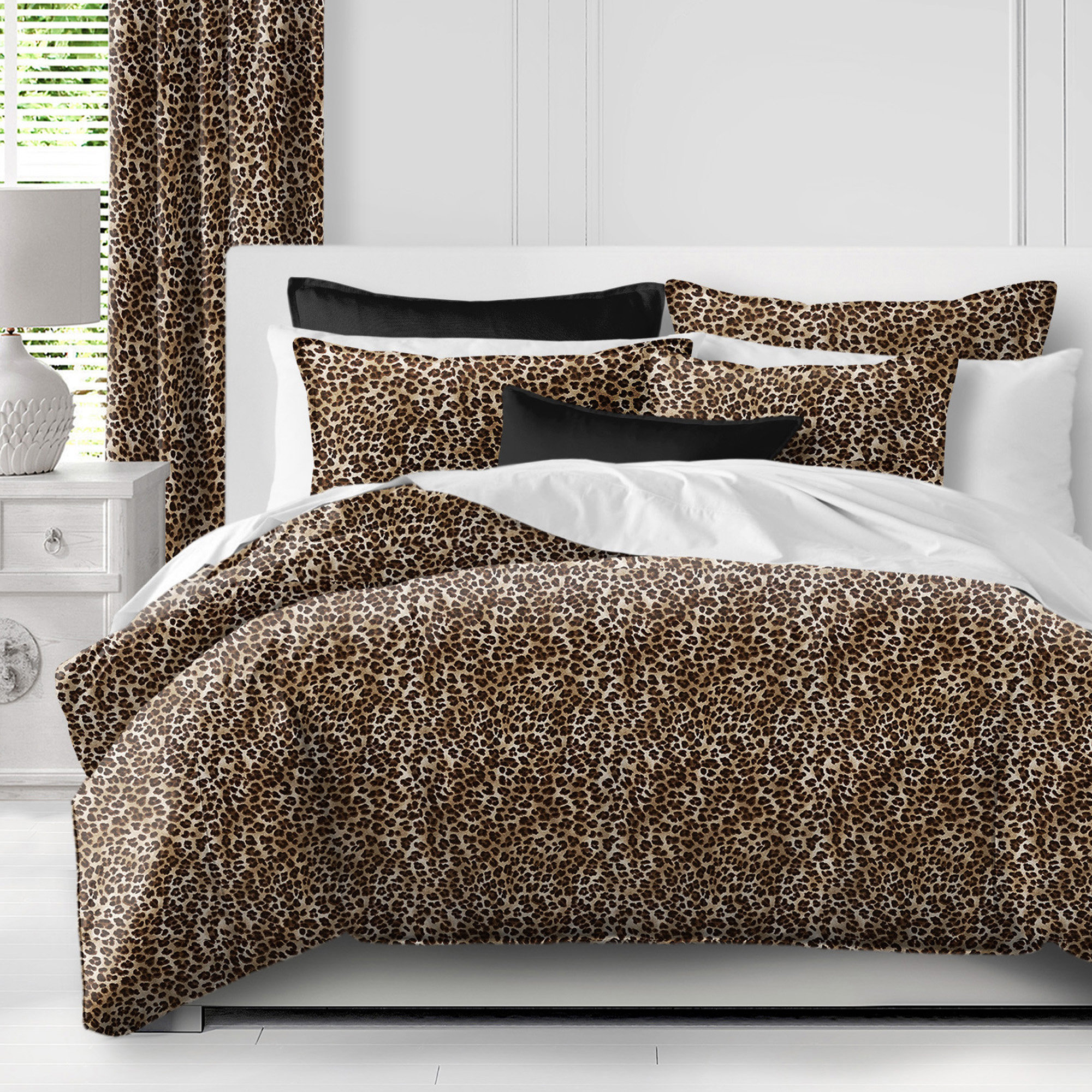 The Tailor's Bed Madison Animal Print/Black Standard Cotton 0 Coverlet /  Bedspread Set - Wayfair Canada