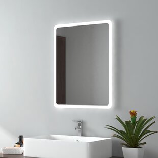 Badspiegel 80x80 cm Vertikal mit LED Wohnen & Einrichten Wohnaccessoires Spiegel Badspiegel 