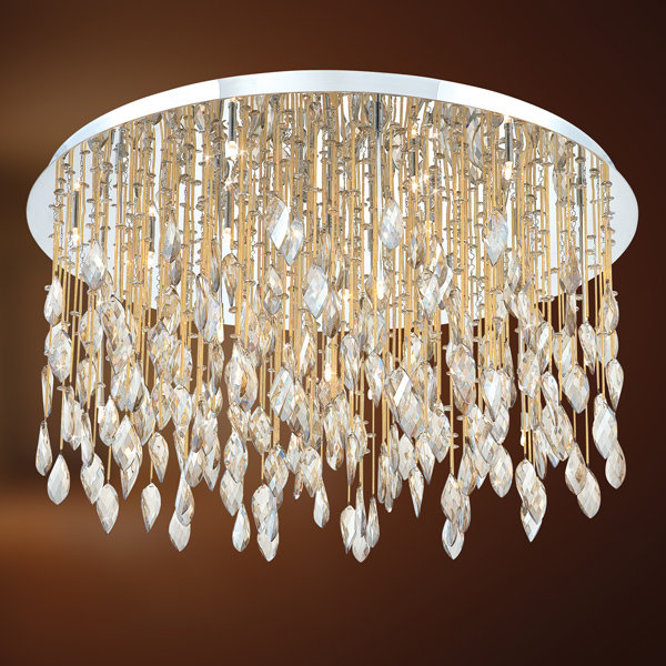 Eurofase 20352-035 Vega 24-Light Flushmount, Amber