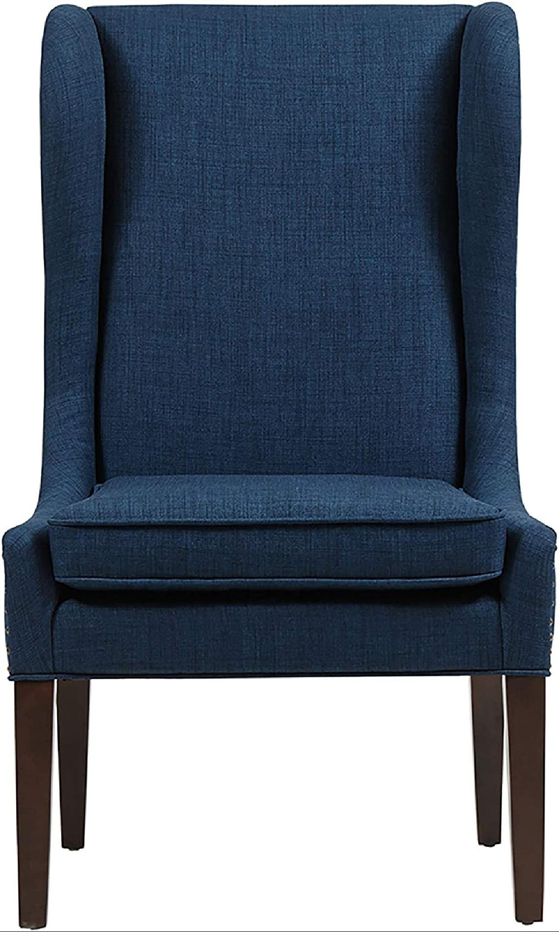 Red Barrel Studio® Foam Wing Back Parsons Chair in Navy Wayfair