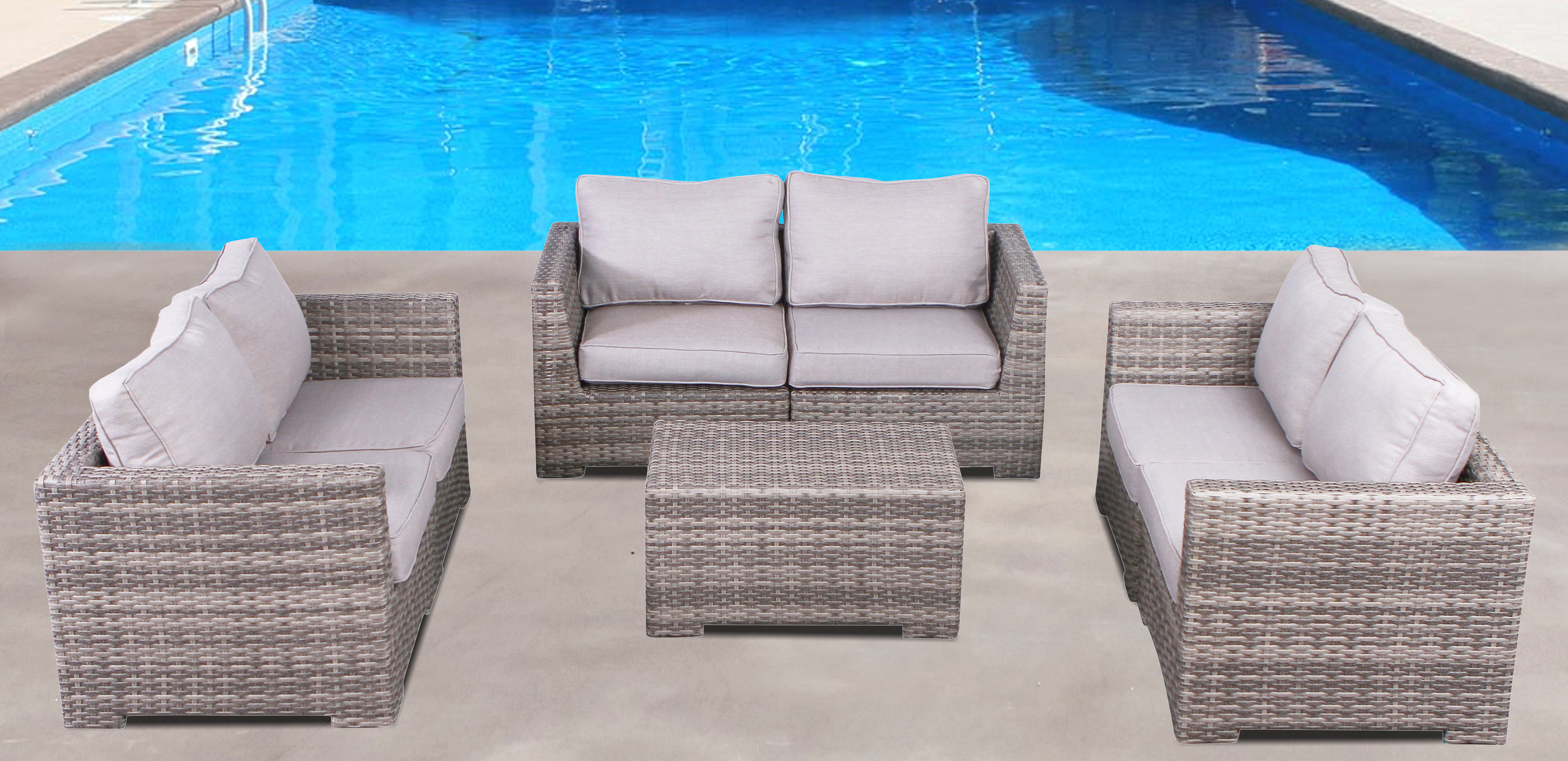 Birch Lane™ Carbary Rattan Wicker Fully Assembled 6 Person Seating