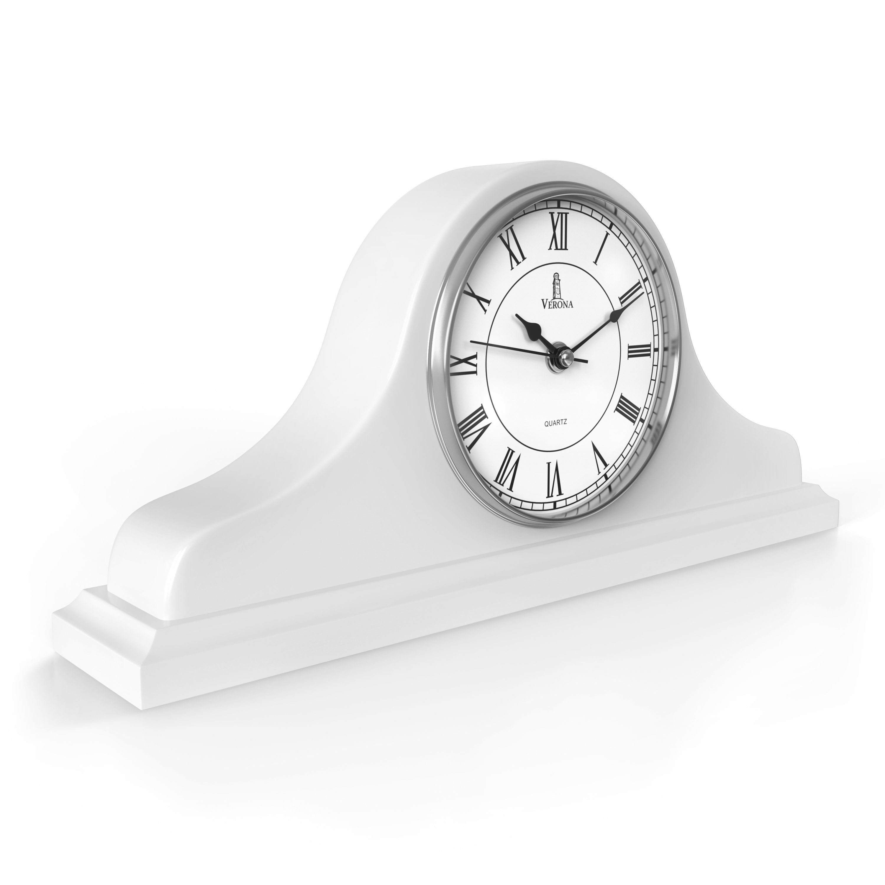 Lovely Home Essentials Tabletop Clock in White Wayfair