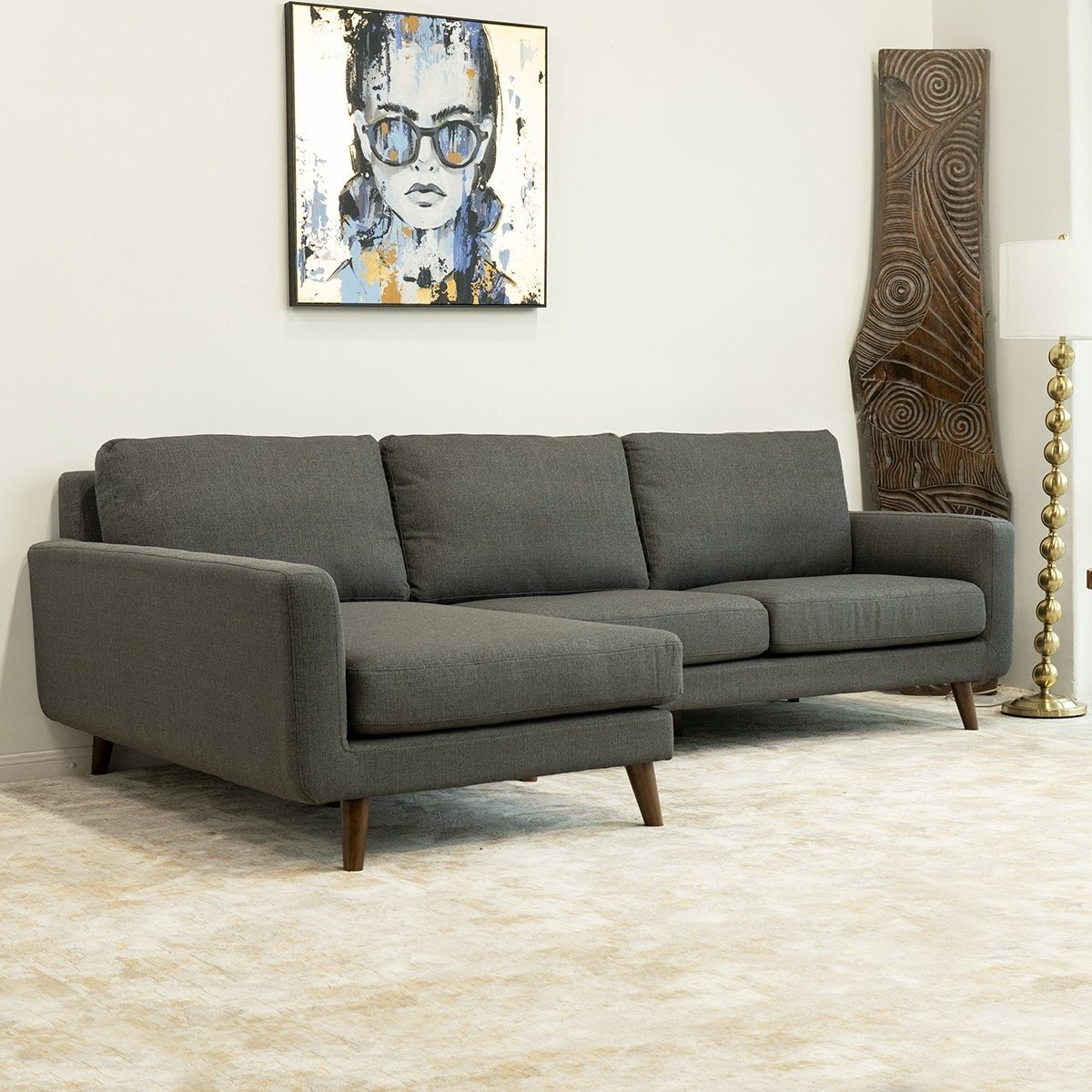 Boucher 103″ Wide Linen Sofa & Chaise