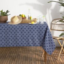 Tommy Bahama Tranquil Turtle Fabric Tablecloth Indoor Outdoor 70" Round 