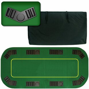 Details about   71" x 36" Poker Table Top Layout Rubber Foam Poker Mat 8 Players Portable Green 