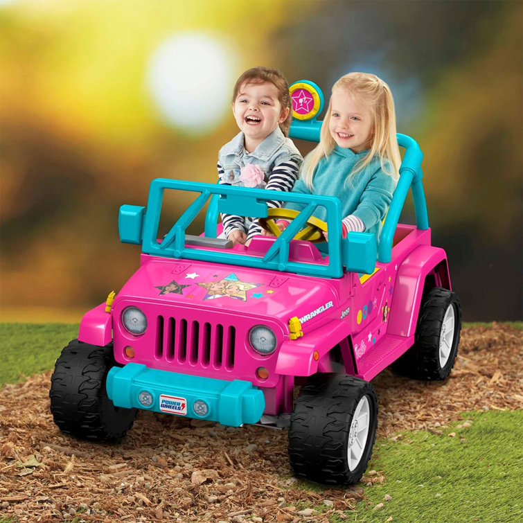 Fisher-Price Power Barbie Jeep Wrangler with Music and Lock Brakes &  Reviews - Wayfair Canada