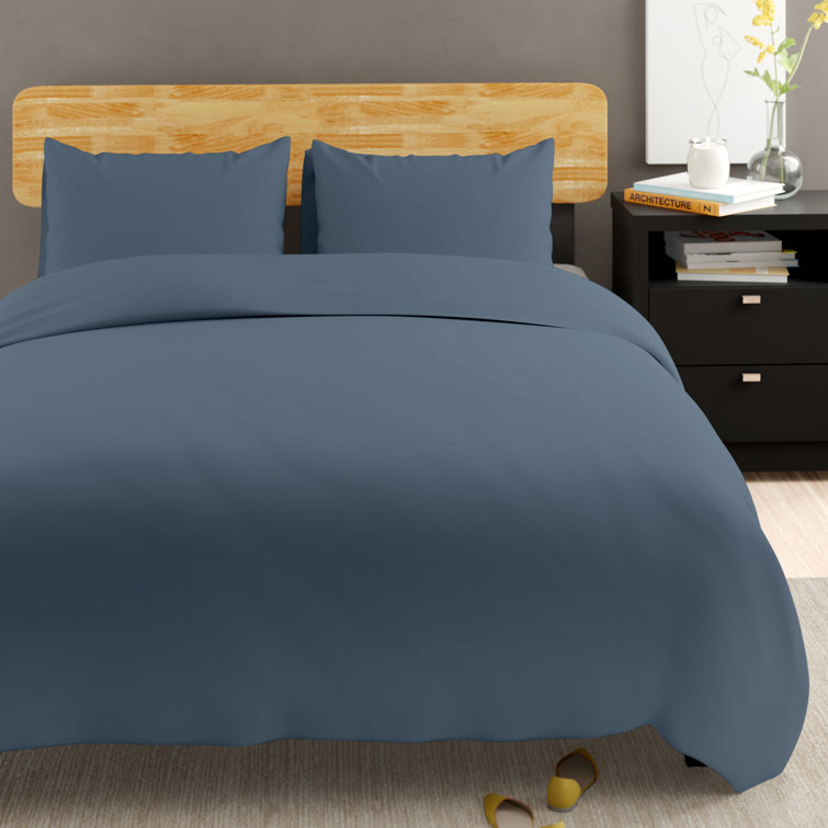 plain grey single duvet cover