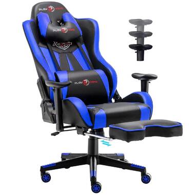 JR Knight Sporty Racer Chair Updated Version Faux Leather Executive Desk Chair, 