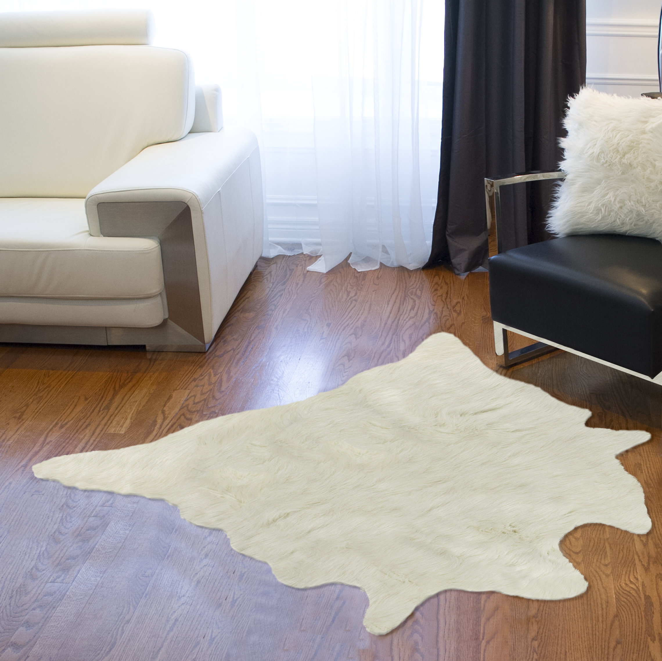 Williston Diesel Faux Sheepskin Off White Area Rug & Reviews