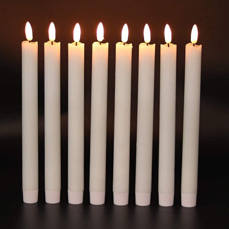 Battery Operated Taper Candles Flickering LED Floating Flameless Window Candles 