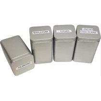 Brushed Nickel Canister Set | Wayfair