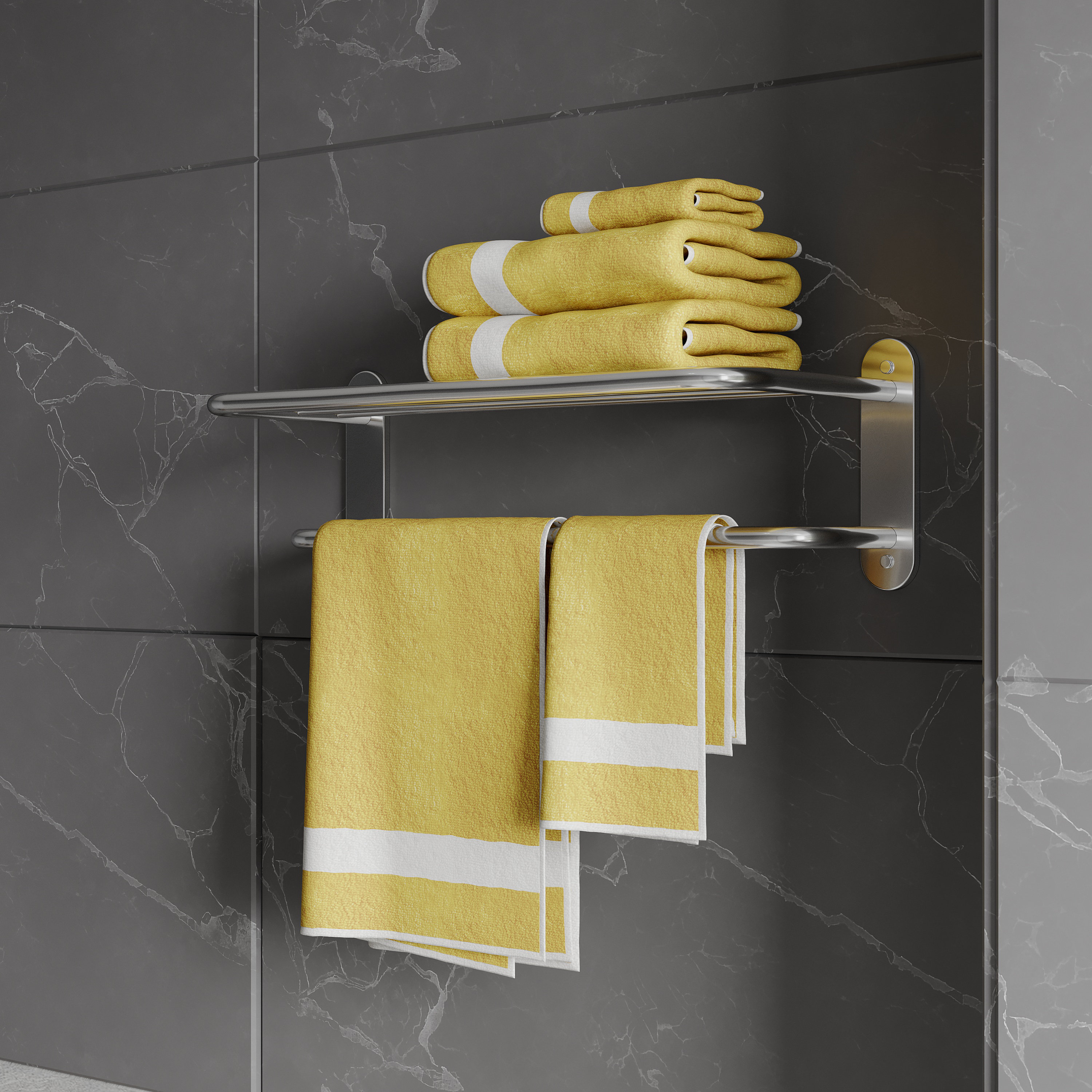 WZRUA Wall Mounted Towel Rack Wayfair