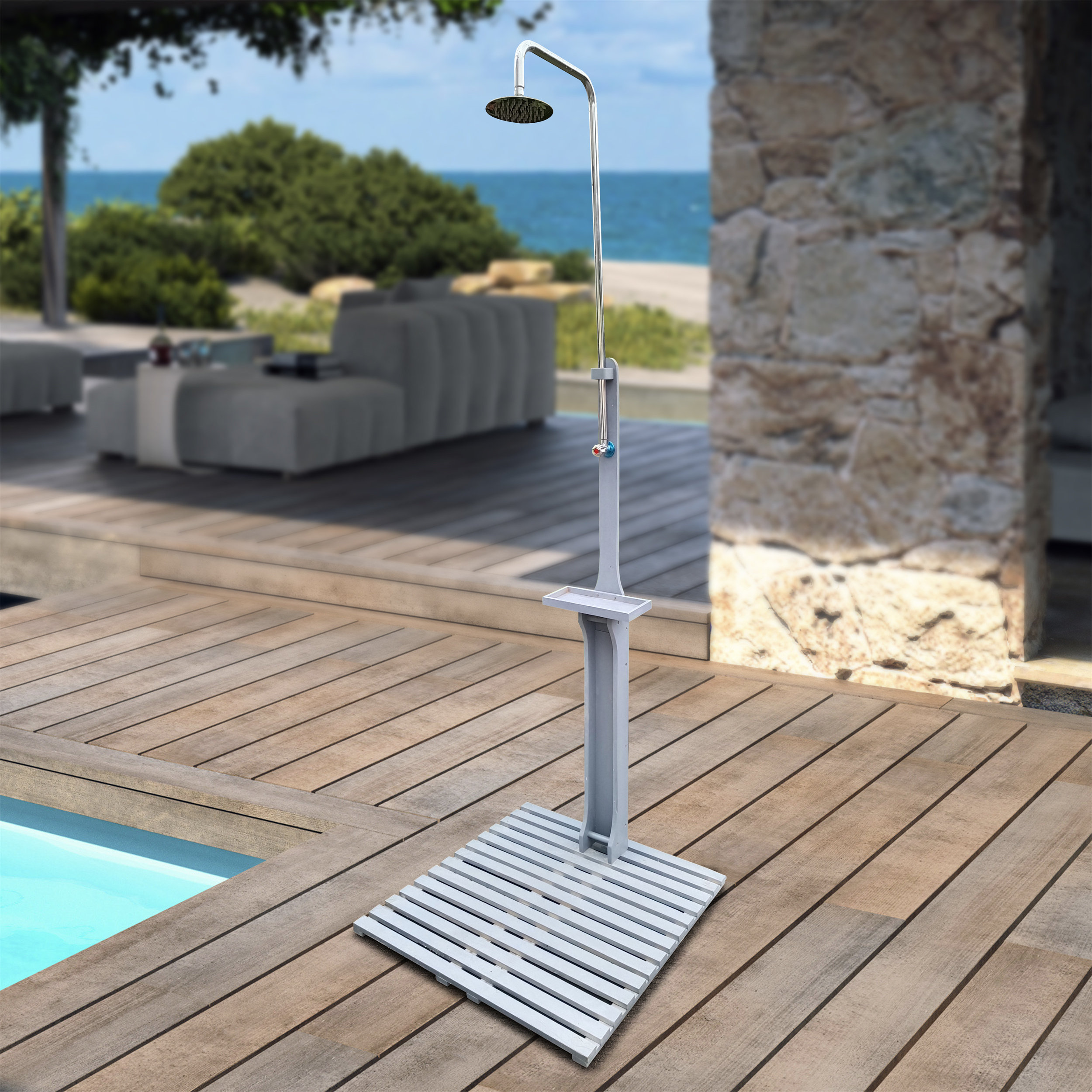 LUXSHERY Outdoor Shower and Footwash Spout Wayfair